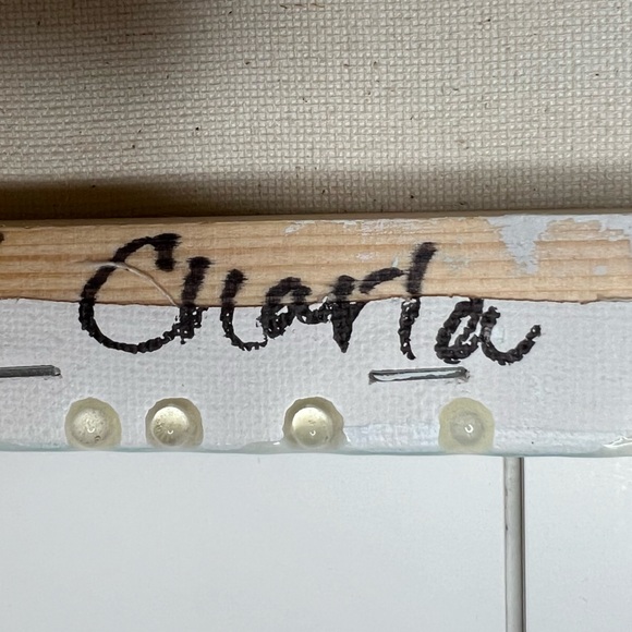 Pearls Shells Beach Anchor Resin Painted Canvas. Size 11” x 14”. - Picture 6 of 16